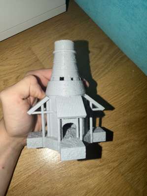 Печка из раста среднего размера. Серая из пластика pla в Москве