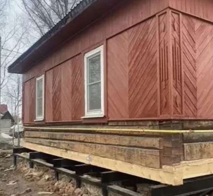 Замена венцов поднятия домов в Гатчине фото 4