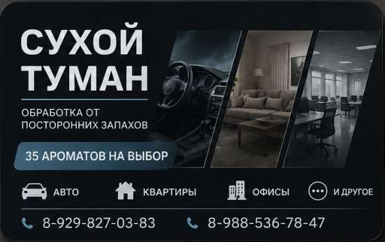 Сухой туман (авто, дома, квартиры и др.)