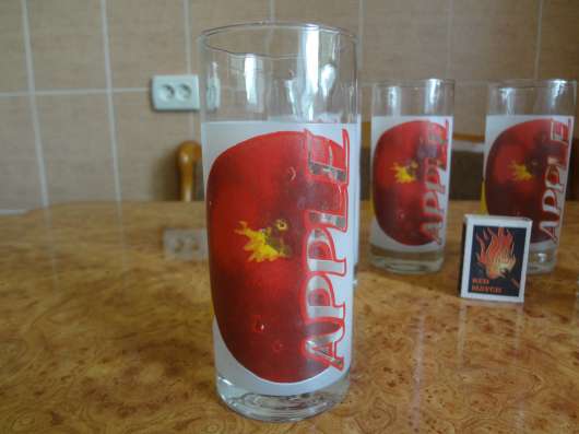 Стаканы стеклянные Apple фото 4