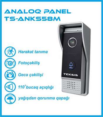 Damofon Sistemi Wi-fi Monitor və Panel