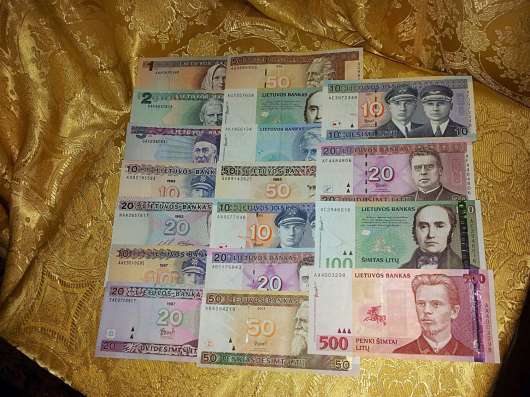 Литва 1991г 1000, 500лит и 1994г 100лит SAA. UNC. РЕДКИЕ в Санкт-Петербурге фото 10