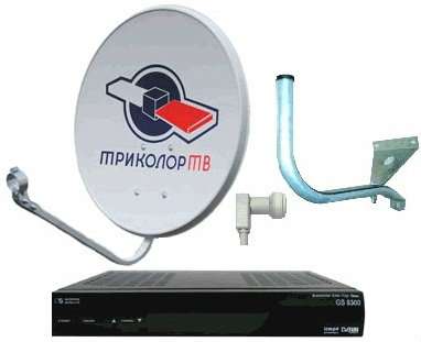 спутниковую тарелку  ресивер GS 8302
