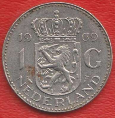 Нидерланды Голландия 1 гульден 1969 г