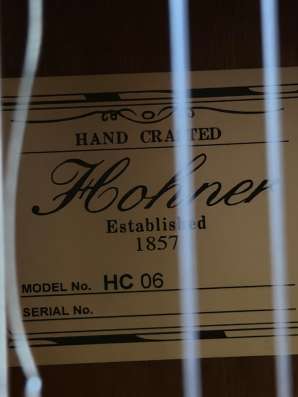 Гитара Hohner hc-06 в Москве фото 3