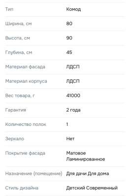 Комод с пеленальным столиком в Москве