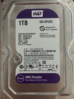 Жесткий диск 1TB WD Blue 3.5" (WD10purz) в Щербинке фото 7