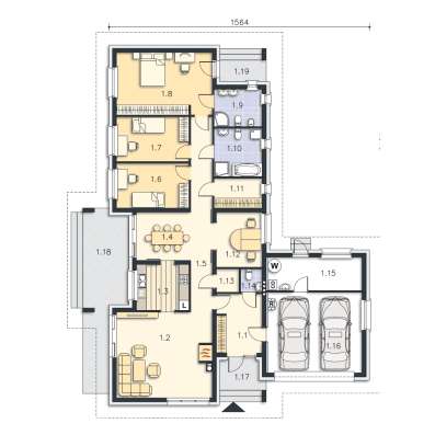 ПРОЕКТ ДОМА "ВИТЕЛБЕРГ" 150 м2 фото 9