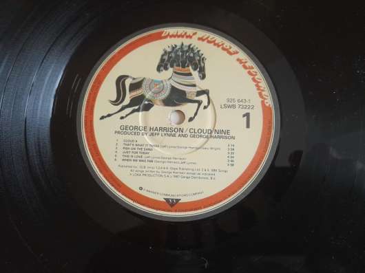 Пластинка George Harrison. Cloub nine. в Челябинске фото 6