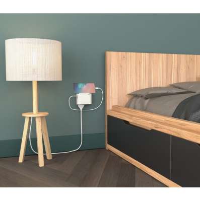 Блок - 2 плоские розетки и USB A + C - Legrand фото 3