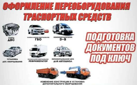 Внесение изменений В конструкцию тс