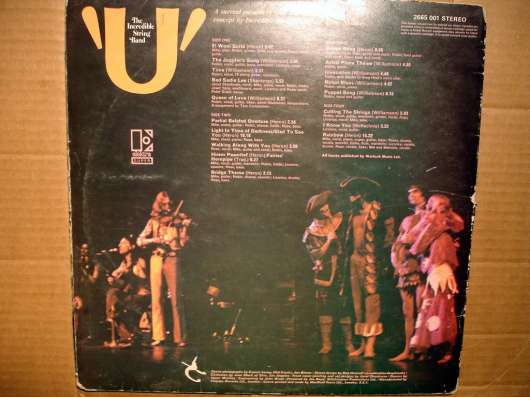 Пластинка The Incredible String Band ‎- U (UK) в Санкт-Петербурге фото 4