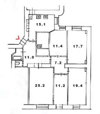 Продам многомнатную квартиру в Москве. Жилая площадь 130 кв.м. Этаж 3. Дом кирпичный. в Москве фото 29