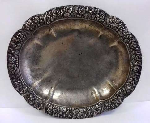 Блюдо Рококо серебро 800 Германия 1925