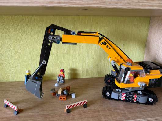 Строительный экскаватор lego city 60420