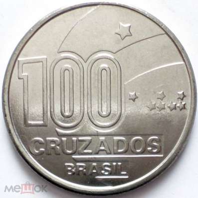 БРАЗИЛИЯ 100 КРУЗАДО 1988 г. РЕБЕНОК. UNC!