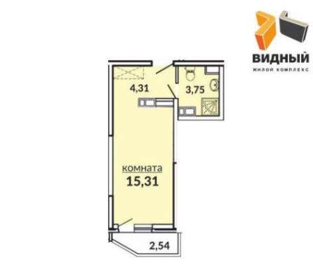 Продам однокомнатную квартиру в Краснодар.Жилая площадь 38  кв.м.Этаж 7.Дом монолитный.