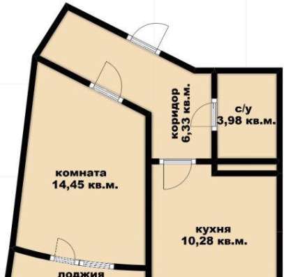 Продам однокомнатную квартиру в Краснодар.Жилая площадь 37  кв.м.Этаж 7.Дом монолитный.