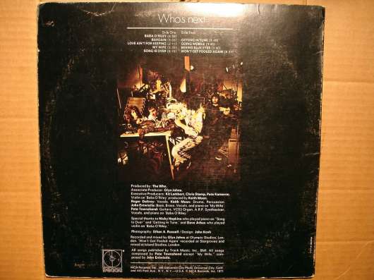 Пластинка The Who ‎– Who's Next в Санкт-Петербурге фото 4