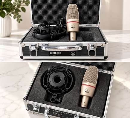 AKG C3000B — студийный конденсаторный микрофон в кейсе