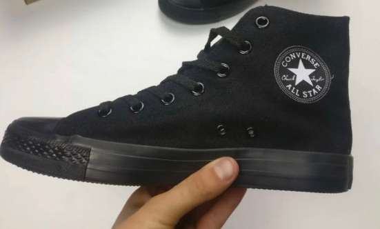 Черные высокие Converse фото 4