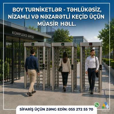 Boy Turniketlər 055 272 55 70
