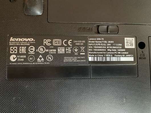 Продаю ноутбук Lenovo G50-70 (модель 20351) в Надыме