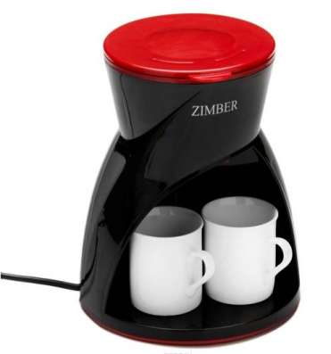 Кофеварка Zimber ZM-10982 Black Red