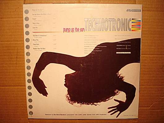 Пластинка виниловая Technotronic – Pump Up The Jam в Санкт-Петербурге фото 4