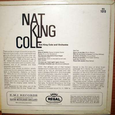 Nat King Cole ‎– Nat King Cole (UK) в Санкт-Петербурге фото 4