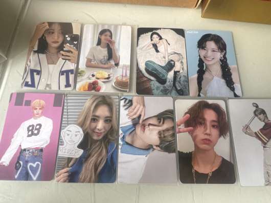 карточки K-POP skz,itzy,aespa,twice