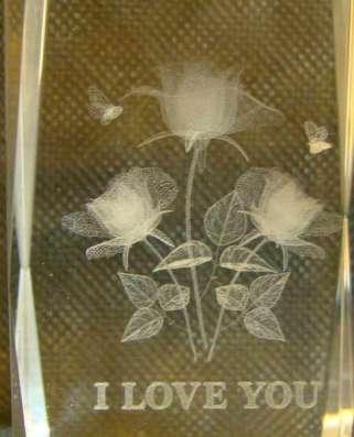 Сувенир цветок в стекле I LOVE YOU (S450) в Москве фото 10