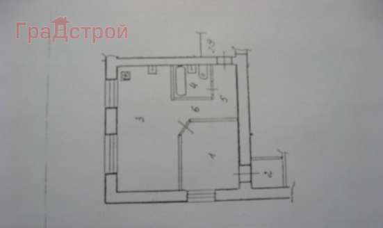 Продам однокомнатную квартиру в Вологда.Жилая площадь 31  кв.м.Дом кирпичный. в Вологде фото 3