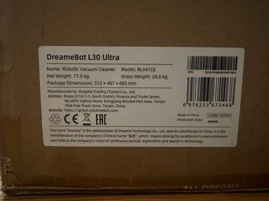 Dreamebot l30 ultra black