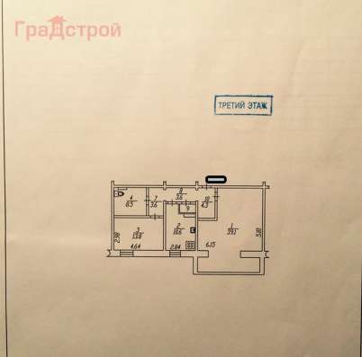 Продам трехкомнатную квартиру в Вологда.Жилая площадь 80,20  кв.м.Этаж 3.Дом кирпичный.