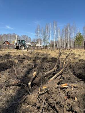 Расчистка земельных участков. Снос построек. Планировка