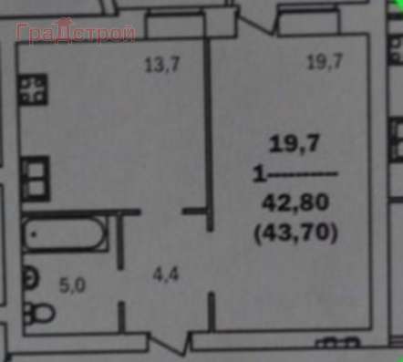 Продам однокомнатную квартиру в Вологда.Жилая площадь 43,10  кв.м.Этаж 4.Есть Балкон. в Вологде фото 6