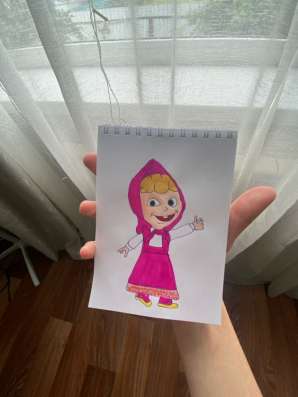 Продаю рисунок Маши из мультфильма Маша и медведь