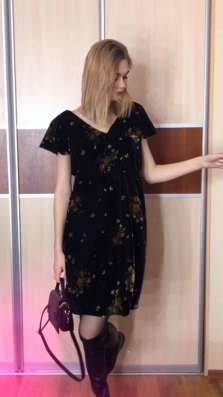 Чёрное Бархотное платье в Красноярске