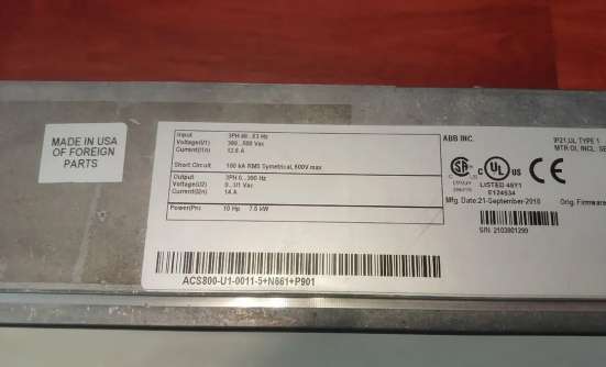 Частотный преобразователь ABB ACS800-U1-0011-5 в Тюмени фото 4