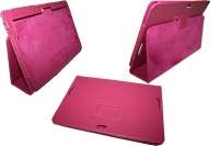 Чехол для планшета Asus TF600 кожа малиновый