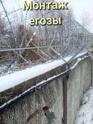 Монтаж Егозы, Колючей проволоки в Тюмени фото 13