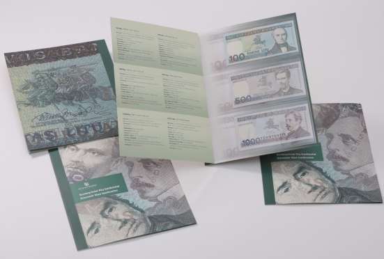 Литва 1991г 1000, 500лит и 1994г 100лит SAA. UNC. РЕДКИЕ