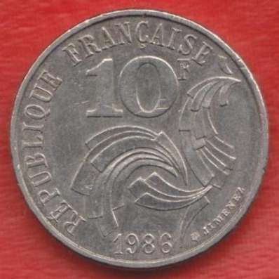Франция 10 франков 1986 г. Республика в Орле