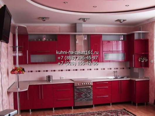 Кухни мдф крашеный на заказ в Ростове-на-Дону фото 10