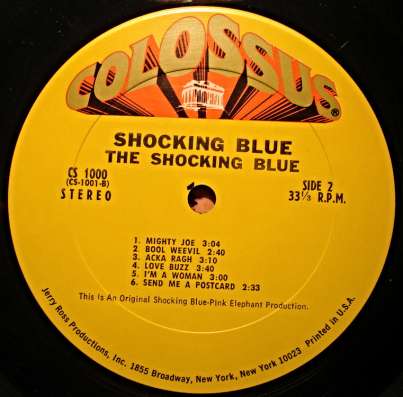 Пластинка Shocking Blue ‎– The Shocking Blue в Санкт-Петербурге фото 3