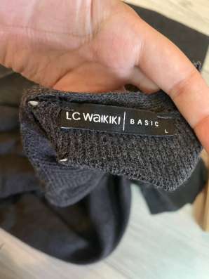 Черный удлиненный кардиган LC Waikiki Basic, размер L