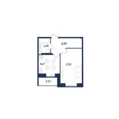 Продам однокомнатную квартиру в Липецке. Этаж 9. Дом монолитный. Есть балкон.