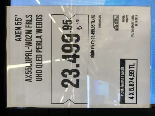 TV AXEN55 UHD QLED