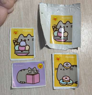 Наклейки chupa chups pusheen